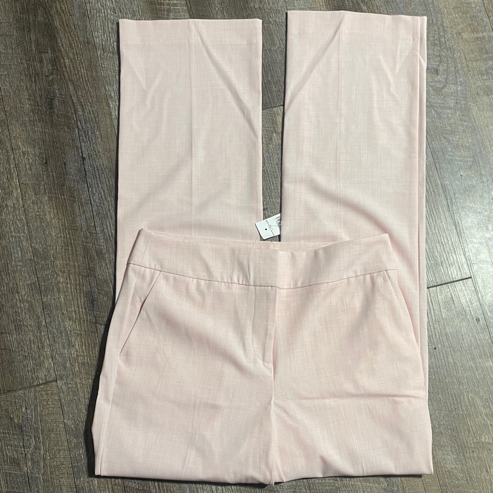 NWT Ann Taylor Factory Pastel Pink Wide Leg Dress Pants Trousers